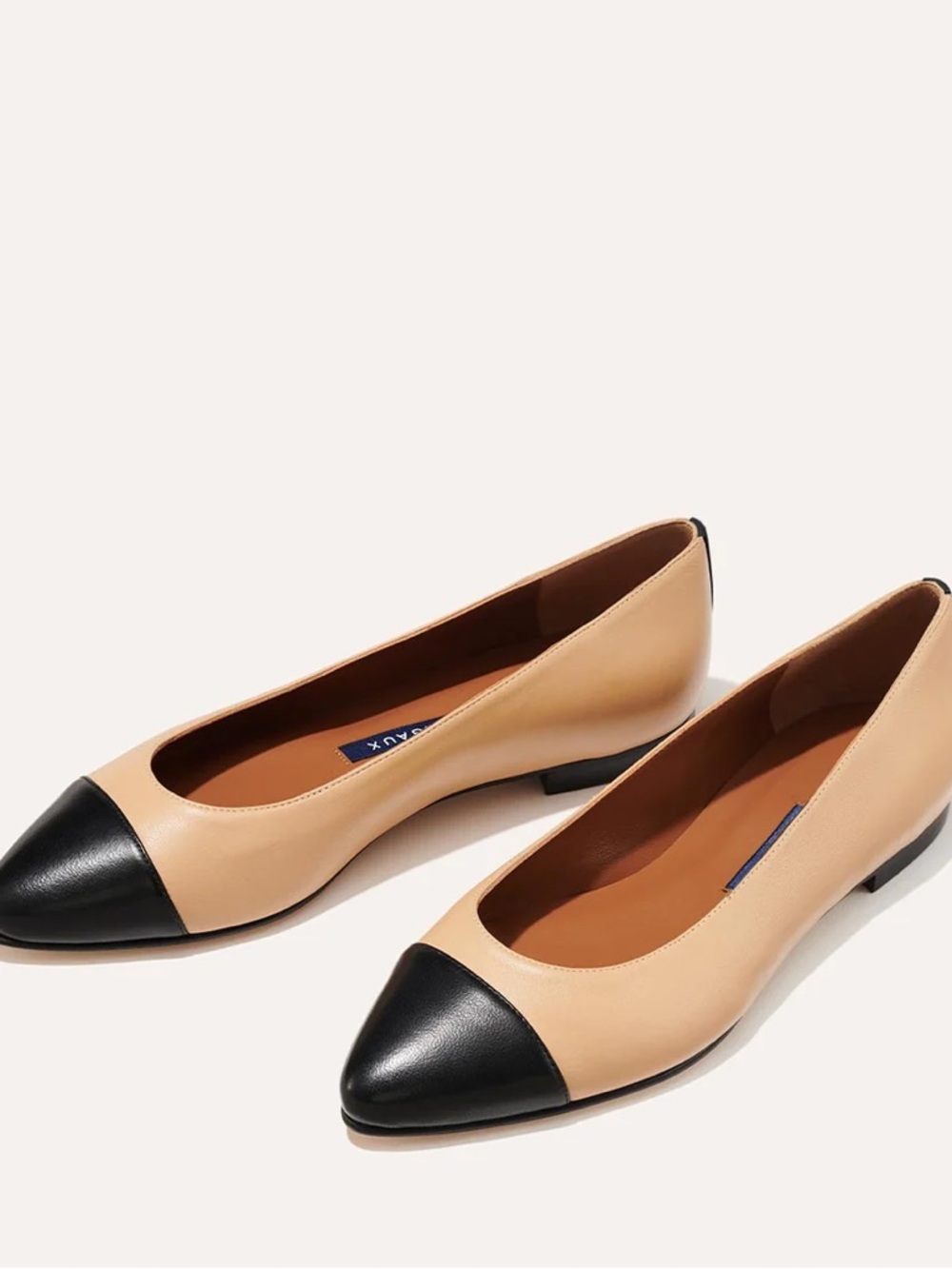 Margaux The Point in Dune and Black Nappa size 40.5/9.5 M with Box